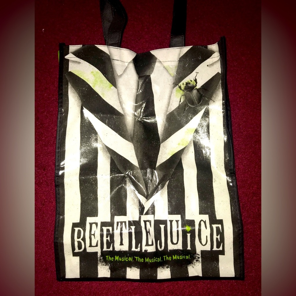 Beetlejuice broadway tote bag